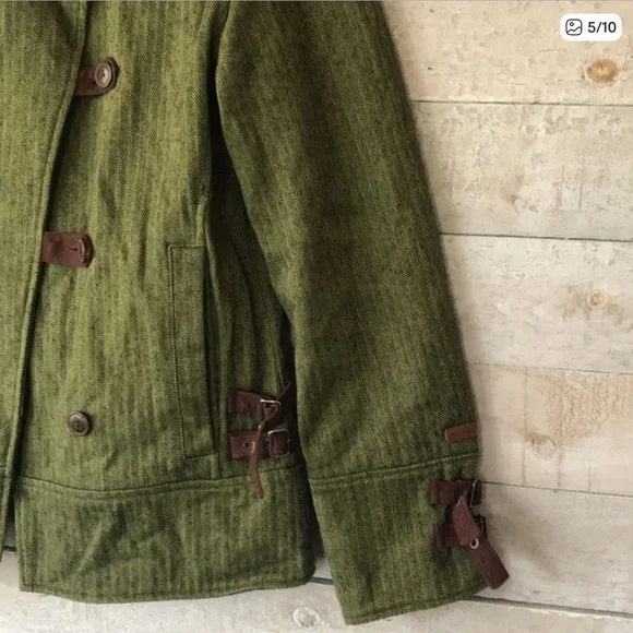 Columbia XCO Women's Equestrian Jacket Green Herringbone jacket - Picture 4 of 7